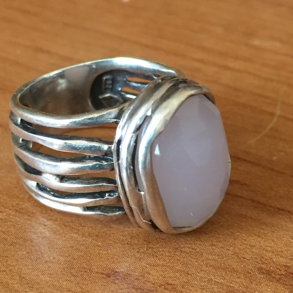 Silpada R1851-7 Rose Glass Silver Ring